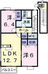 ロジュマン国分寺３の物件間取画像